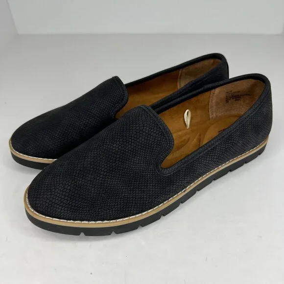 Cliffs by White Mountain Womens C30525 Dallis Black Slip On Size 8.5 M Loafers - Picture 1 of 11